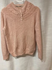 Vintage De Rotchild Sweater Medium Silk Angora Fuzzy Soft 