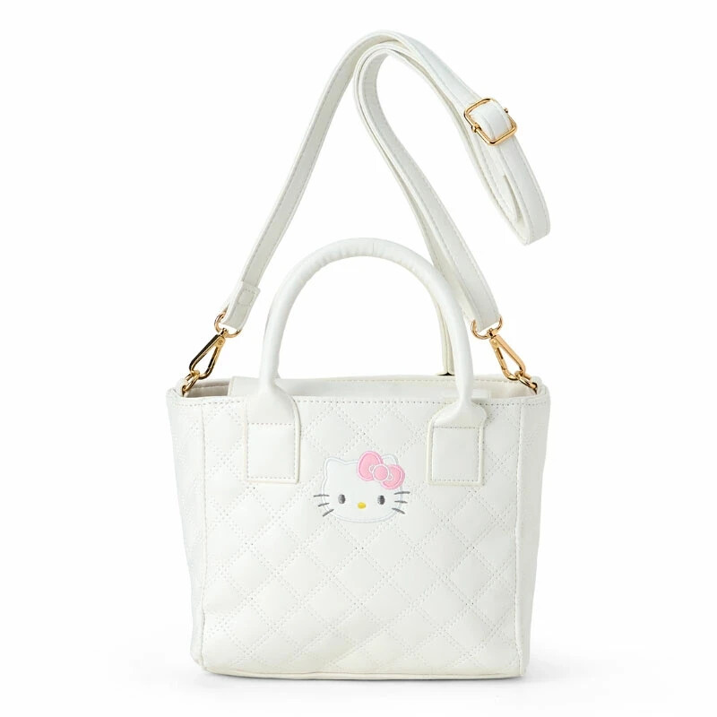 バッグ Hello Kitty Quilted 2way Bag Black Kuromi 2-Way Mini Quilted Tote Bag