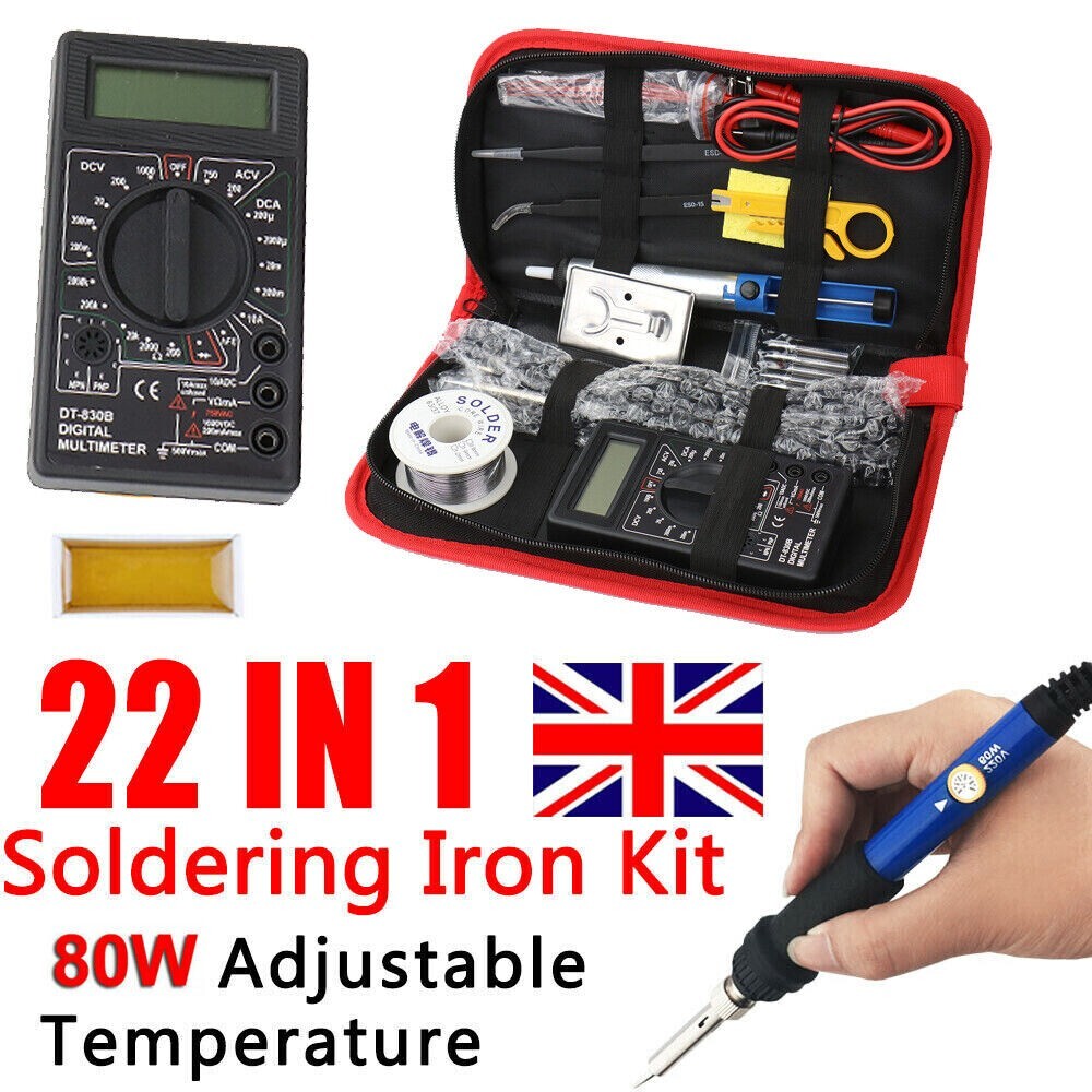 Soldering Iron Kit Electronics Welding Irons Solder Tools Adjustable