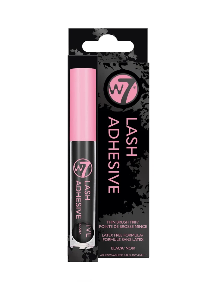 W7 Lash Adhesive Eyelash Glue Clear / Black Latex Free Thin Brush 4ml - Image 3 of 3