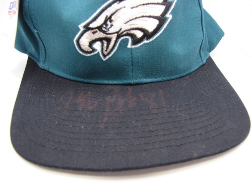 Vintage 1998 Logo 7 Jeff Graham 81 Autographed Philadelphia Eagles Cap Licensed