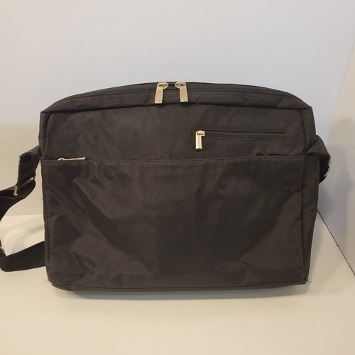 Targus Borsa Messenger Nera per Laptop Chiusura Magnetica Tasche con Cerniera Cinghia Imbottita - Foto 3 di 7