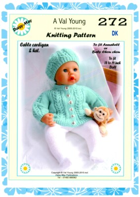 PUPPEN STRICKANLEITUNG für Annabell No 272 von Val Young 17''-19'' Puppe