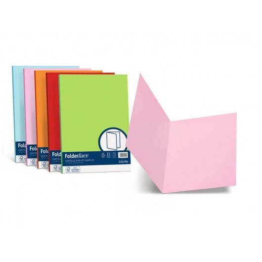 Cartellina semplice FAVINI FOLDER S cartoncino Simplex Luce&Acqua 200 g/m² 25x34