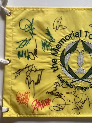 Jack Nicklaus signed Memorial Flag Pga golf field autographed - Picture 9 of 12