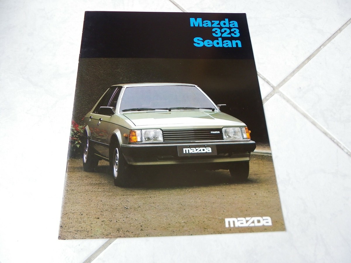 Mazda 323 Sedan 1981 Brochure Prospekt Catalogue Commercial Sales