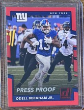 2017 Panini Donruss Odell Beckham Jr. Red Press Proof New York Giants #247 NM/MT