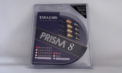 TARA LABS, NOS PRISM 8 AUDIO INTERCONNECT CABLES, .6 METERS, RCA, NEW OLD STOCK