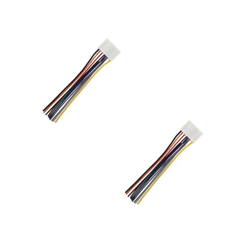 2 Pcs Coded Wire 12Pin Radio Cable Professional Wiring Harness