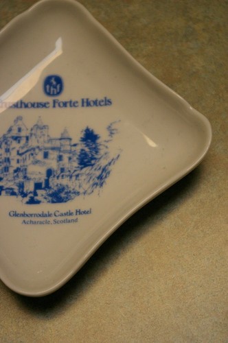 VINTAGE TRUSTHOUSE FORTE HOTELS GLENBORRODALE CASTLE HOTEL SCOTLAND ASH TRAY - Picture 6 of 11