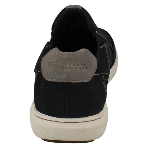 Hombre Clarks 'Mapstone Paso' Informal Zapatos de Piel sin Cierres - G Y H - Imagen 6 de 21