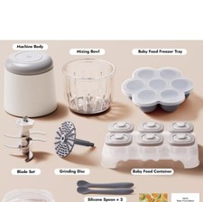 NCVI Puree Baby Food Processor Glass Set Mini Infant Food Maker Blender BPA FREE