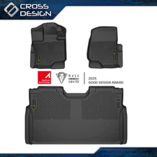 TPE Floor Mats For 2015-2024 Ford F150 F-150 Lightning Super Crew Cab Liners