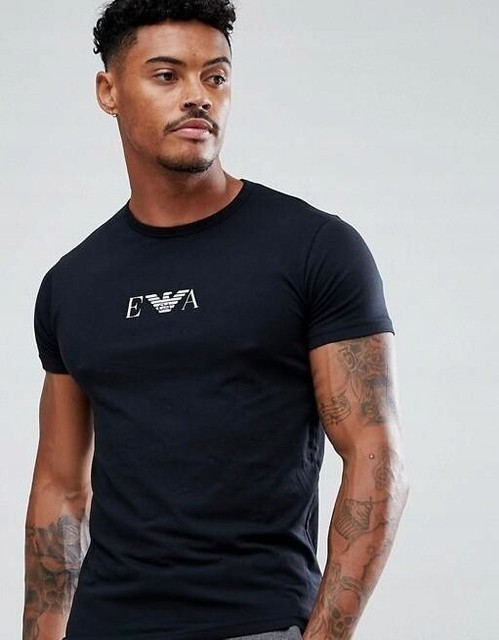 Emporio Armani Slim Fit Men's T-Shirt Size M - Navy for sale online | eBay