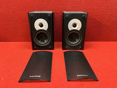 Used Pair of 2 Atlantic Technology 1200 SAT Stereo Speakers Left Right Good Cond