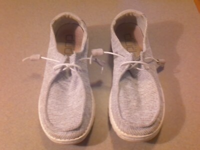 HEY DUDE Women's Size 10 Wendy Stretch Cloud Gray Slip On