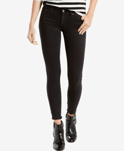 Levi's Women's 711 Skinny Jean Soft Black Size 27 Pockets | eBay