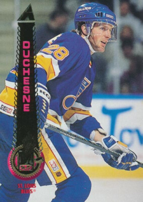 1994-95 Pinnacle #108 STEVE DUCHESNE - St. Louis Blues