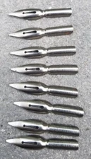 8 Vintage LOT EAGLE PENCIL CO. BULB POINT DIP NIBS E830 NEW YORK/USA