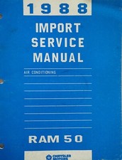 1988 Dodge Ram 50 Air Conditioning Shop Service Manual Hvac Repair
