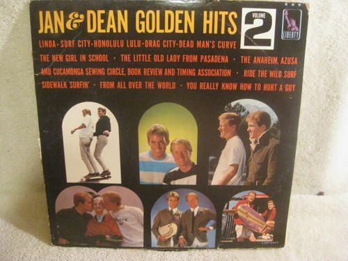 Jan and Dean Vinyl Golden Hits Volume 2 LP Vinyl Liberty EX/G