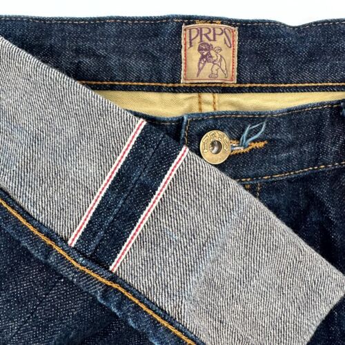 PRPS Jeans Men's Sz 40 Blue Regular Selvedge Demon Fit Button Fly Skinny Leg - Picture 4 of 15