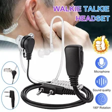 2 Pin Walkie Talkie Earpiece Headset Earphone For BAOFENG/BAOJIE/WEIERWEI Radio
