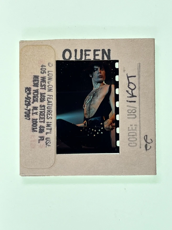 Queen Freddie Mercury Transparence Originale Circa 1970s Photos - Photo 2/4