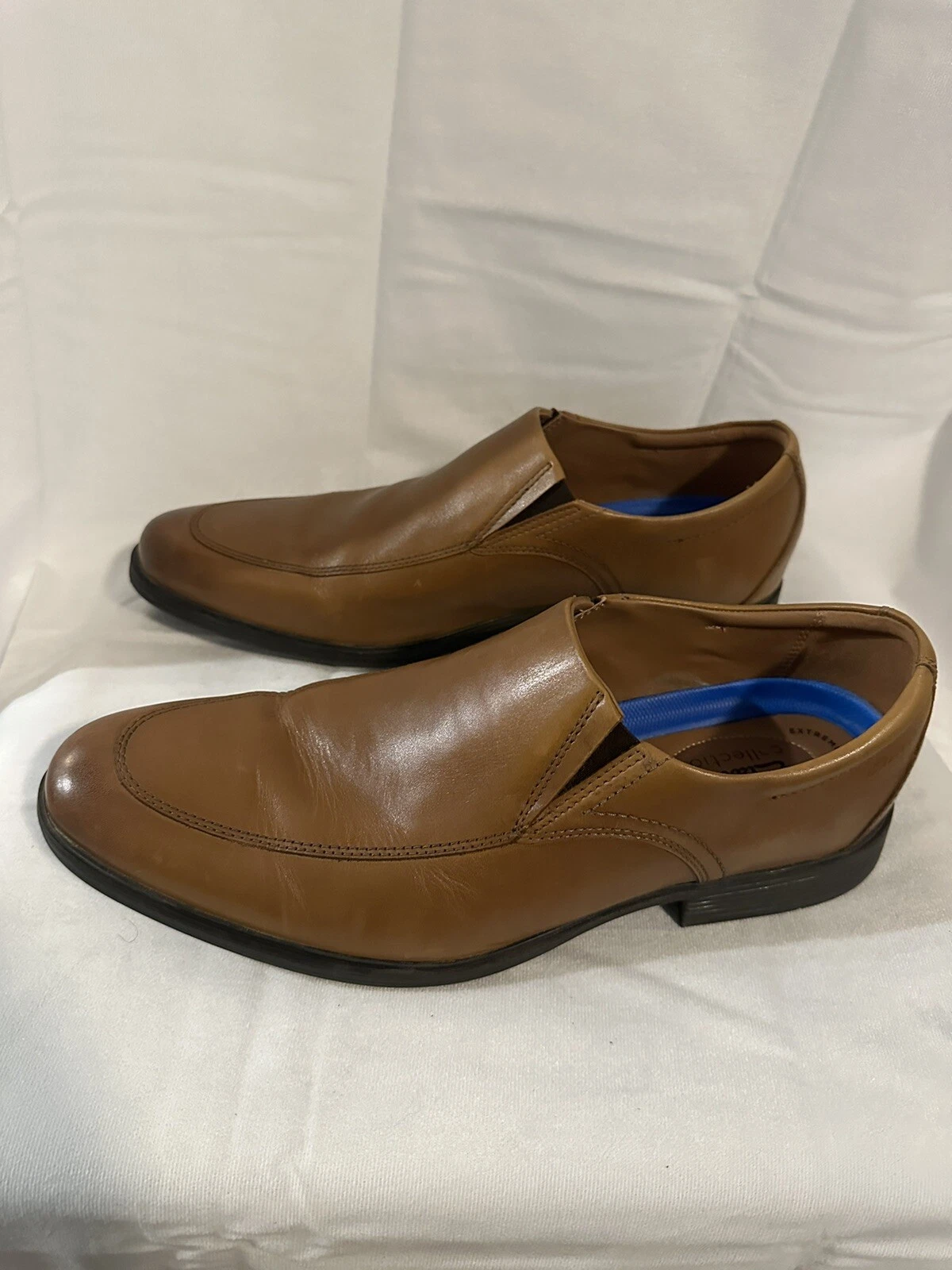 CLARKS Mocassini da uomo marroni in pelle Clark's Collection taglia 12