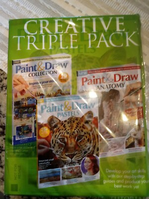 Creative Triple Pack Paint & Draw , Anatomy, Pastels Jan.2020