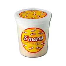 S'Mores Cotton Candy - One - 1.75 oz. Tub - Fluffy Cotton Candy - FREE SHIPPING