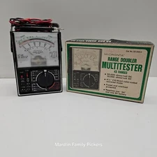 Vintage Micronta 22-204C Range Doubler Multitester Analog Meter Tested Works