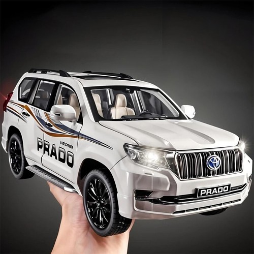 1/18 Toyota Land Cruiser Prado GX White Diecast Model Car Gifts For Friends - Picture 8 of 48