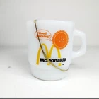 Kintsugi Fire-King McDonald’s Vintage Mug White Milk Glass Repaired Rare Japan