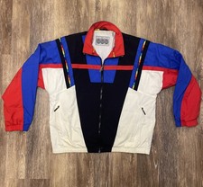 Head Sports Wear Jacket Small Windbreaker Colorblock Geometric Coat Vintage 90s