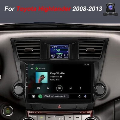64G Android 14 Car Stereo Radio GPS Carplay +AHD For Toyota Highlander 2008-2013