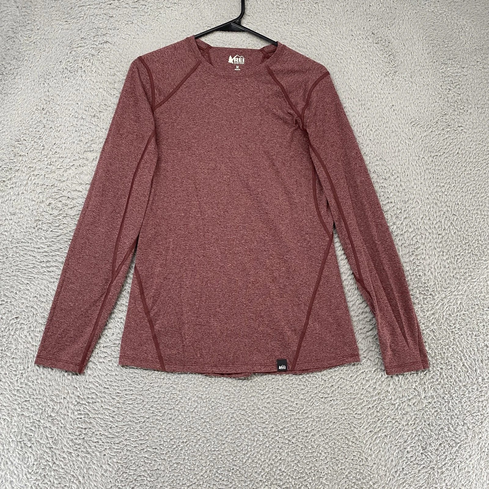 REI Base Layer Shirt Womens Medium Red Long Sleeve Lightweight Hiking Top
Opens in a new window or t