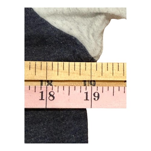 Old Navy Shirt Mens Medium Blue Gray Raglan Soft Washed Crewneck Casual Tee - Picture 3 of 6