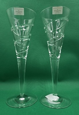 Waterford/Stuart Kristall Jasper Conran Aura Champagnerflöte 10'' signiert 1. 