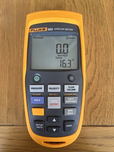 Fluke 922 Airflow Meter, Manometer