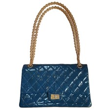 CHANEL 2.55 Reissue Medium Petrol Gold Hardware – Seltene Farbe – Sehr gepflegt