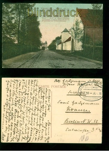 Waterloo Color Postcard Ferme de La Haye Sainte Cast 1st WWII Railroad Post 1916 (a2296)