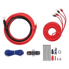 T-SPEC V6-RAK4 4 GAUGE AWG CCA 1000 WATT CAR AMPLIFIER WIRE INSTALL KIT w/ RCA