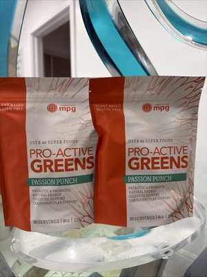 #ad 2 Bags mpg Passion Punch Pro Active Greens 60 Servings EXP 2027 Freeshipping $77.00