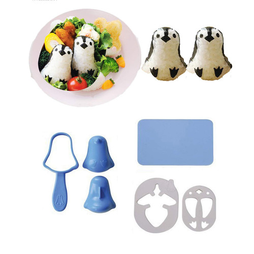 Sushi Making Kit Rice Ball Molds Bento Accessories Sandwich Cutters for Kids ...