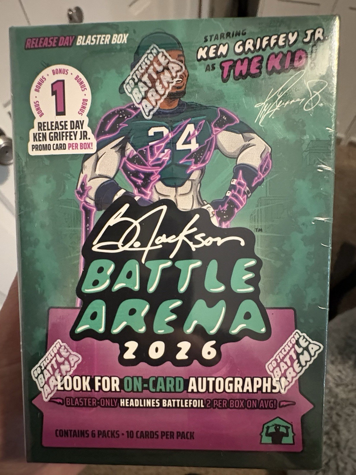 SEALED 2026 Bo Jackson Battle Arena Ken  Griffey Jr RELEASE DAY Blaster Box