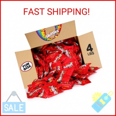 SKITTLES Original Fun Size Chewy Candy Bulk Pack, 4 Pound Box