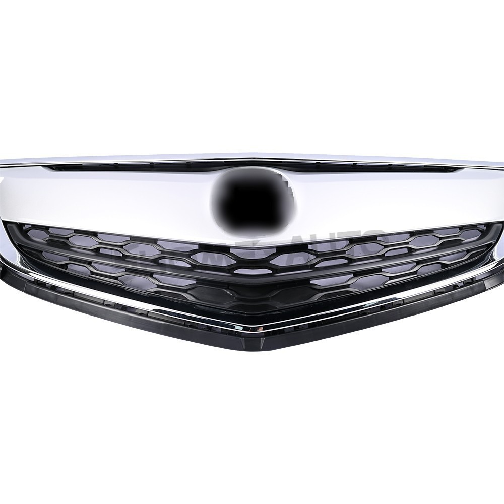 Front Upper Grille Grill For ACURA TLX 2015 2016 2017 Sliver