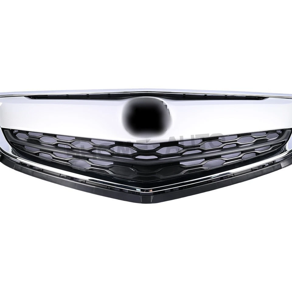 Front Upper Grille Grill For ACURA TLX 2015 2016 2017 Sliver - Image 2 of 4