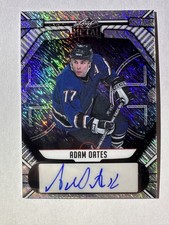 ADAM OATES 2024 Leaf Metal Hockey Legends SILVER SPECKLE #4/10 Auto